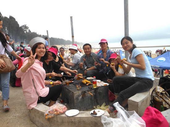 2015年中明科技春游——西沖海灘燒烤
